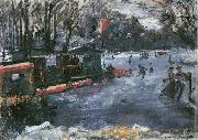 Lovis Corinth Eisbahn im Berliner Tiergarten oil painting on canvas